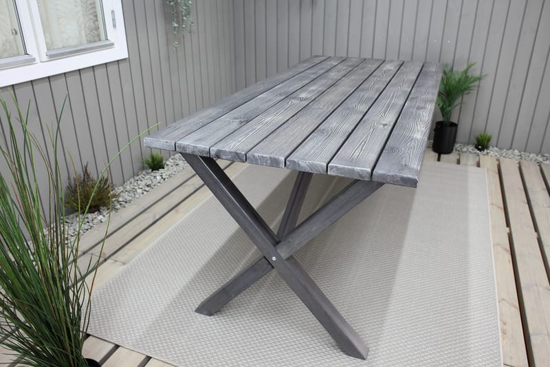 Matbord Utomhus Scottsdale Fasta 190 cm - Grå - Utemöbler & utemiljö - Utebord & trädgårdsbord - Matbord utomhus