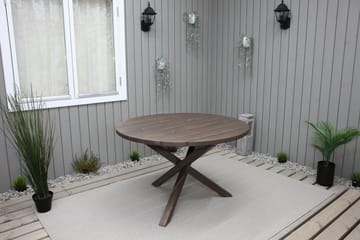 Matbord Utomhus Scottsdale Runt 112 cm - Brun - Utemöbler & utemiljö - Utebord & trädgårdsbord - Matbord utomhus