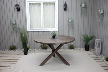 Matbord Utomhus Scottsdale Runt 112 cm - Brun - Utemöbler & utemiljö - Utebord & trädgårdsbord - Matbord utomhus