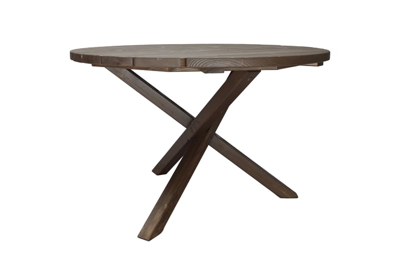 Matbord Utomhus Scottsdale Runt 112 cm - Brun - Utemöbler & utemiljö - Utebord & trädgårdsbord - Matbord utomhus