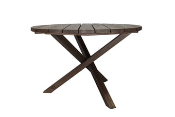 Matbord Utomhus Scottsdale Runt 112 cm - Brun - Utemöbler & utemiljö - Utebord & trädgårdsbord - Matbord utomhus