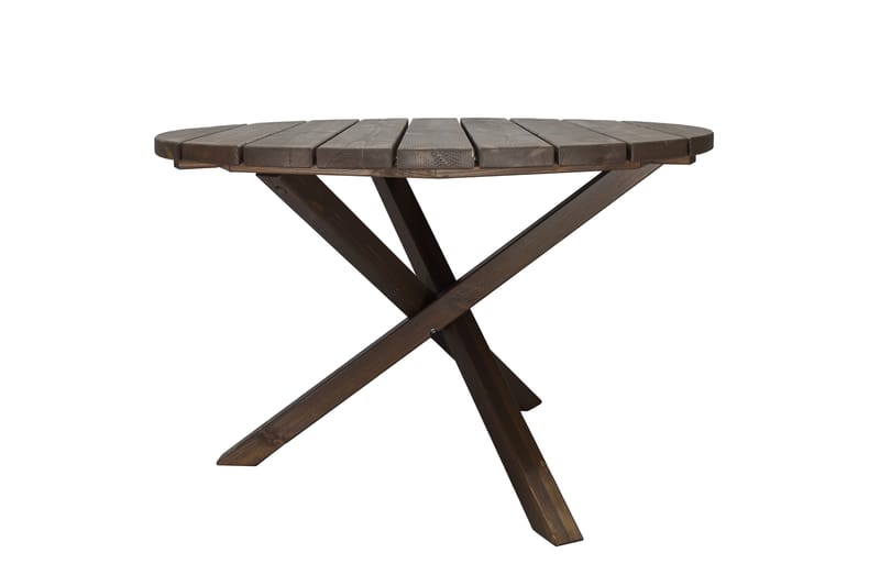 Matbord Utomhus Scottsdale Runt 112 cm - Brun - Utemöbler & utemiljö - Utebord & trädgårdsbord - Matbord utomhus