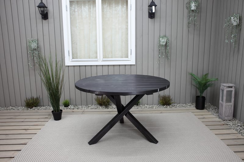 Matbord Utomhus Scottsdale Runt 112 cm - Kaffesvart - Utemöbler & utemiljö - Utebord & trädgårdsbord - Matbord utomhus