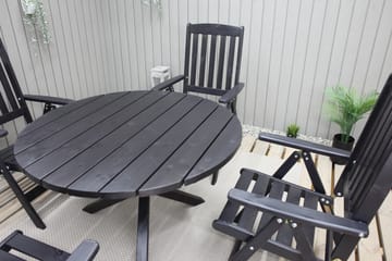 Matbord Utomhus Scottsdale Runt 112 cm - Kaffesvart - Utemöbler & utemiljö - Utebord & trädgårdsbord - Matbord utomhus