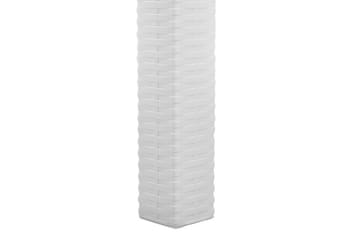 Matbord Utomhus vit 140 x 80 cm FOSSANO - Vit - Utemöbler & utemiljö - Utebord & trädgårdsbord - Matbord utomhus
