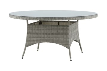 Matbord Utomhus Volta 150 Rund Grå - Venture Home - Utemöbler & utemiljö - Utebord & trädgårdsbord - Matbord utomhus