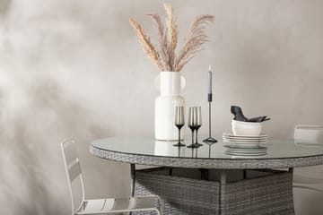 Matbord Utomhus Volta 150 Rund Grå - Venture Home - Utemöbler & utemiljö - Utebord & trädgårdsbord - Matbord utomhus