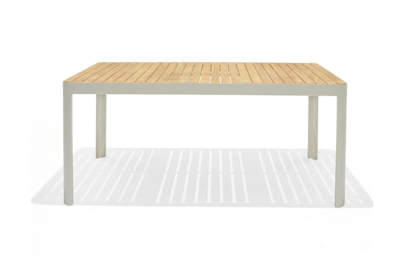 Matbord Utomhus Portals 161 cm - Teak/Vit - Utemöbler & utemiljö - Utebord & trädgårdsbord - Matbord utomhus