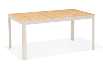 Matbord Utomhus Portals 161 cm - Teak/Vit - Utemöbler & utemiljö - Utebord & trädgårdsbord - Matbord utomhus