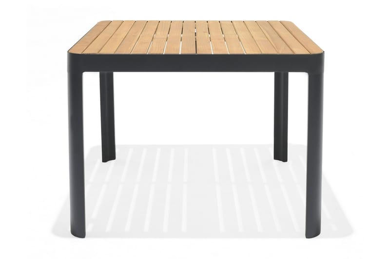 Matbord Utomhus Portals 95x95 cm - Svart/Trä - Utemöbler & utemiljö - Utebord & trädgårdsbord - Matbord utomhus