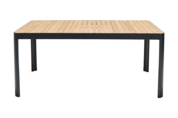 Matbord Utomhus Portals 161x95 cm - Teak/Svart - Utemöbler & utemiljö - Utebord & trädgårdsbord - Matbord utomhus