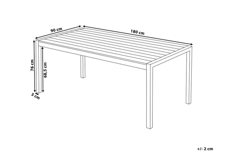 Matbord Pereta 180 cm - Grå - Matbord utomhus