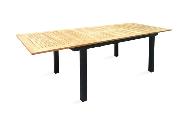 Mexico Förlängningsbart Matbord Utomhus 160-240 cm Brun/Svart - Venture Home - Utemöbler & utemiljö - Utebord & trädgårdsbord - Matbord utomhus