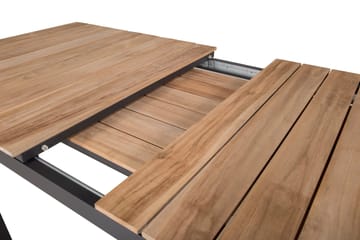 Mexico Förlängningsbart Matbord Utomhus 160-240 cm Brun/Svart - Venture Home - Utemöbler & utemiljö - Utebord & trädgårdsbord - Matbord utomhus