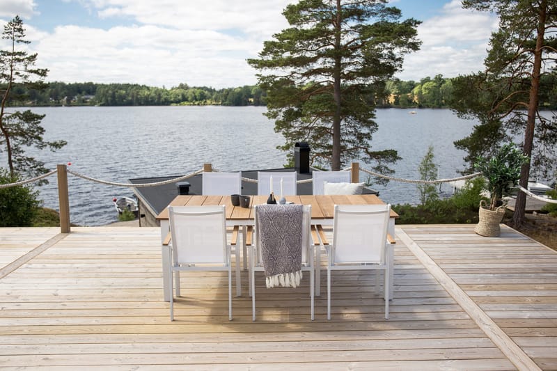 Mexico Matbord Utomhus 200 cm - Brun/Beige - Utemöbler & utemiljö - Utebord & trädgårdsbord - Matbord utomhus