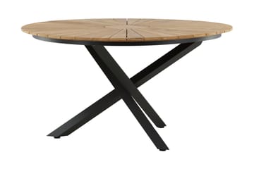 Mexico Matbord Utomhus Rund 140 cm Brun/Svart - Venture Home - Utemöbler & utemiljö - Utebord & trädgårdsbord - Matbord utomhus