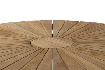 Mexico Matbord Utomhus Rund 140 cm Brun/Svart - Venture Home - Utemöbler & utemiljö - Utebord & trädgårdsbord - Matbord utomhus