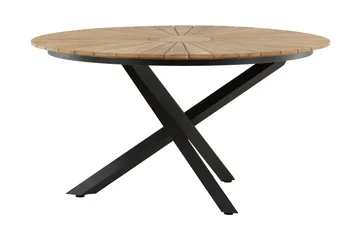 Mexico Matbord Utomhus Rund 140 cm Brun/Svart - Venture Home - Utemöbler & utemiljö - Utebord & trädgårdsbord - Matbord utomhus