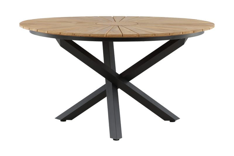 Mexico Matbord Utomhus Rund 140 cm Brun/Svart - Venture Home - Utemöbler & utemiljö - Utebord & trädgårdsbord - Matbord utomhus