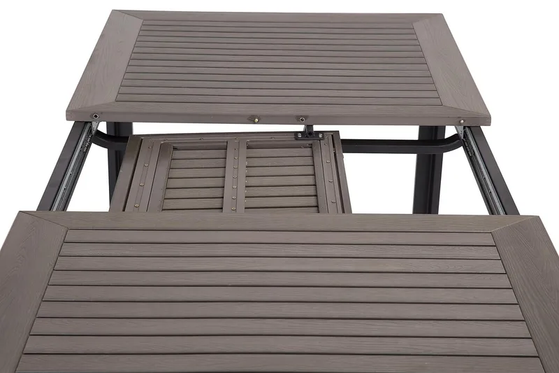 Monaco Förlängningsbart Matbord 152-210x90 cm - Svart / Grå - Utemöbler & utemiljö - Utebord & trädgårdsbord - Matbord utomhus