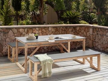 Matbord utomhus Notteri 90x180 cm Betong - Grå/Brun - Utemöbler & utemiljö - Utebord & trädgårdsbord - Matbord utomhus