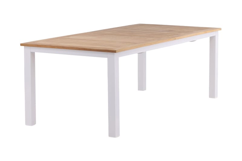 Panama Förlängningsbart Matbord Utomhus 224-324 cm - Teak/Vit - Utemöbler & utemiljö - Utebord & trädgårdsbord - Matbord utomhus