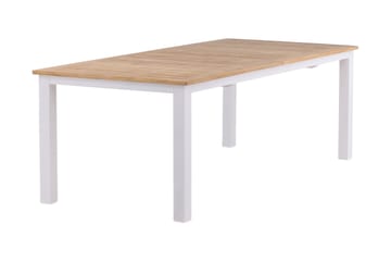 Panama Förlängningsbart Matbord Utomhus 224-324 cm - Teak/Vit - Utemöbler & utemiljö - Utebord & trädgårdsbord - Matbord utomhus