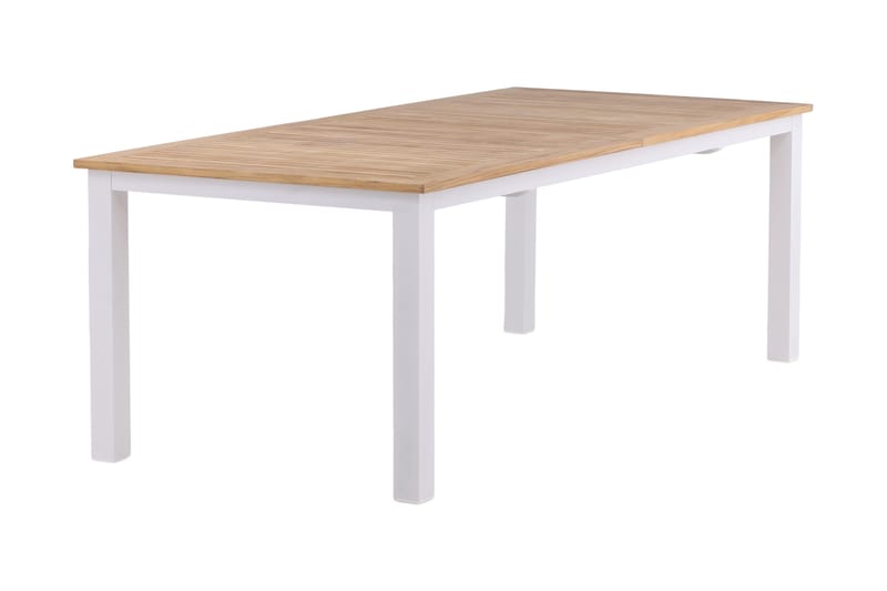 Panama Förlängningsbart Matbord Utomhus 224-324 cm - Teak/Vit - Utemöbler & utemiljö - Utebord & trädgårdsbord - Matbord utomhus