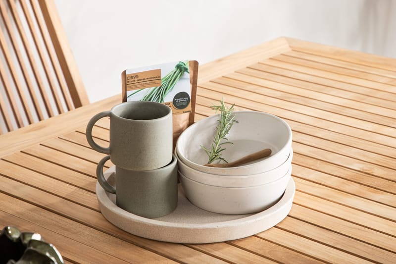 Panama Förlängningsbart Matbord Utomhus 224-324 cm - Teak/Vit - Utemöbler & utemiljö - Utebord & trädgårdsbord - Matbord utomhus