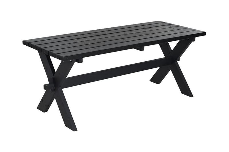 PLUS Nostalgi PlankUtebord 177x76x72 cm - Svart - Utemöbler & utemiljö - Utebord & trädgårdsbord - Matbord utomhus