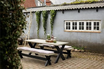PLUS Nostalgi PlankUtebord 177x76x72 cm - Svart/Gråbrun - Utemöbler & utemiljö - Utebord & trädgårdsbord - Matbord utomhus