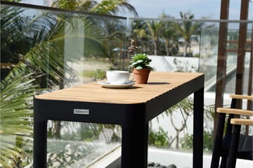 Portals Matbord Utomhus 143 cm - Svart/Trä - Utemöbler & utemiljö - Utebord & trädgårdsbord - Matbord utomhus