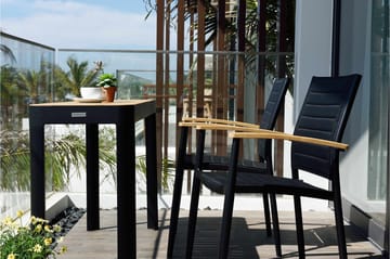 Portals Matbord Utomhus 143 cm - Svart/Trä - Utemöbler & utemiljö - Utebord & trädgårdsbord - Matbord utomhus