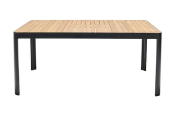 Portals Matbord Utomhus 161x95 cm - Teak/Svart - Utemöbler & utemiljö - Utebord & trädgårdsbord - Matbord utomhus