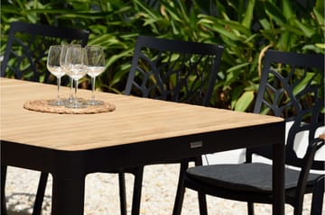 Portals Matbord Utomhus 209x105 cm - Teak/Svart - Utemöbler & utemiljö - Utebord & trädgårdsbord - Matbord utomhus