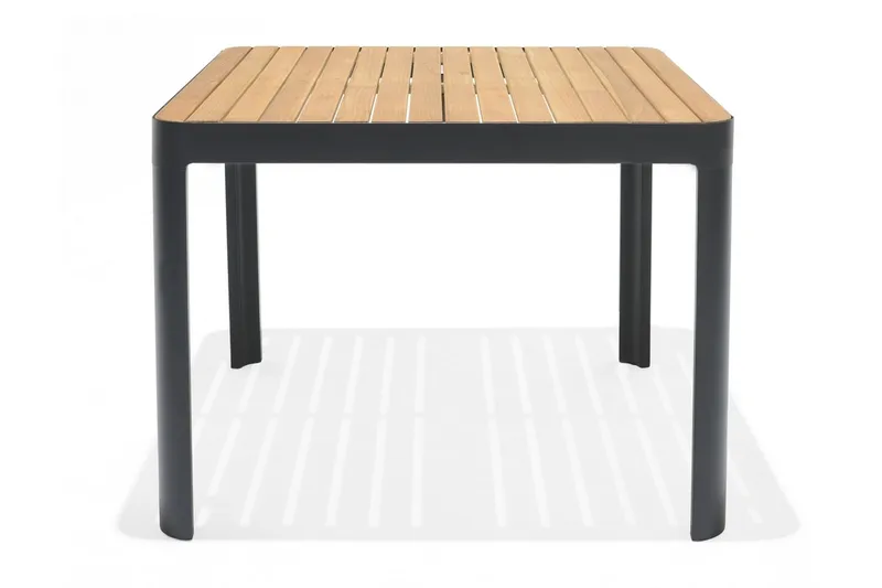 Portals Matbord Utomhus 95x95 cm - Svart/Trä - Utemöbler & utemiljö - Utebord & trädgårdsbord - Matbord utomhus
