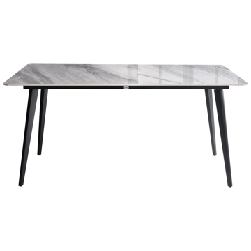 Matbord utomhus Rodallo 160 cm Sten - Grå/Svart - Utemöbler & utemiljö - Utebord & trädgårdsbord - Matbord utomhus