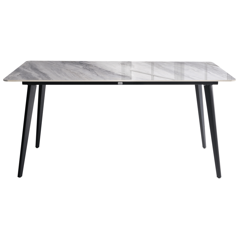 Matbord utomhus Rodallo 160 cm Sten - Grå/Svart - Utemöbler & utemiljö - Utebord & trädgårdsbord - Matbord utomhus