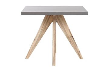 Rund Trädgårdsbord betongeffekt 90 c 90 cm OLBIA - Grå - Utemöbler & utemiljö - Utebord & trädgårdsbord - Matbord utomhus