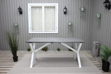 Scottsdale Matbord Utomhus 150 cm Grå/Vit - KWA - Utemöbler & utemiljö - Utebord & trädgårdsbord - Matbord utomhus