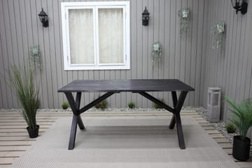 Scottsdale Matbord Utomhus 150 cm Kaffesvart - Kaffesvart - Utemöbler & utemiljö - Utebord & trädgårdsbord - Matbord utomhus