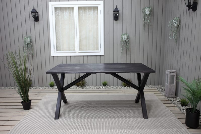 Scottsdale Matbord Utomhus 150 cm Kaffesvart - Kaffesvart - Utemöbler & utemiljö - Utebord & trädgårdsbord - Matbord utomhus