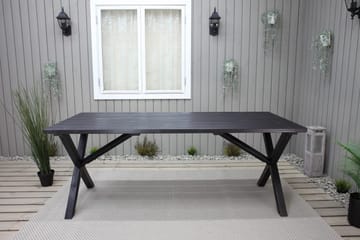 Scottsdale Matbord Utomhus 190 cm Svart - KWA - Utemöbler & utemiljö - Utebord & trädgårdsbord - Matbord utomhus
