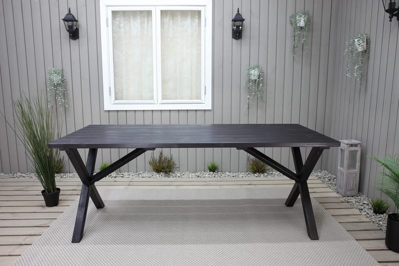 Scottsdale Matbord Utomhus 190 cm Svart - KWA - Utemöbler & utemiljö - Utebord & trädgårdsbord - Matbord utomhus