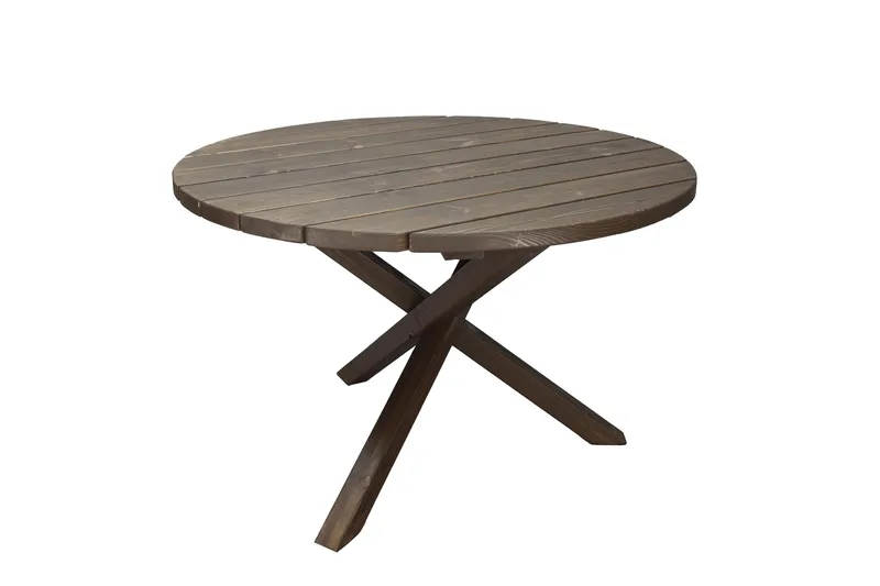 Scottsdale Matbord Utomhus Runt 112 cm, Brun