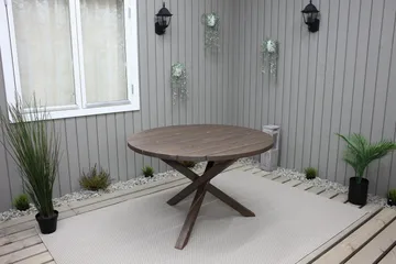 Scottsdale Matbord Utomhus Runt 112 cm - Brun - Utemöbler & utemiljö - Utebord & trädgårdsbord - Matbord utomhus