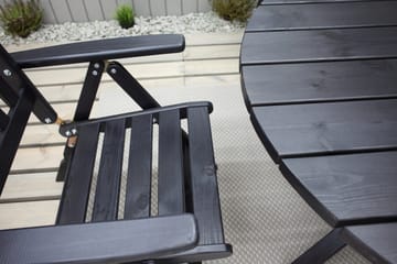 Scottsdale Matbord Utomhus Runt 112 cm - Kaffesvart - Utemöbler & utemiljö - Utebord & trädgårdsbord - Matbord utomhus