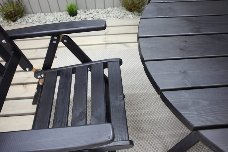 Scottsdale Matbord Utomhus Runt 112 cm - Kaffesvart - Utemöbler & utemiljö - Utebord & trädgårdsbord - Matbord utomhus