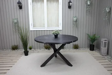 Scottsdale Matbord Utomhus Runt 112 cm - Kaffesvart - Utemöbler & utemiljö - Utebord & trädgårdsbord - Matbord utomhus