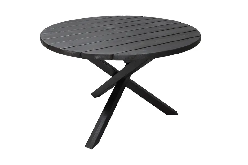 Scottsdale Matbord Utomhus Runt 112 cm, Kaffesvart